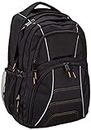 Amazon Basics Laptop Computer Backpack with padded shoulder straps and Organizational compartments for pens, keys, cellphone, Fits most 17 inch / 43.18 cm (Black)