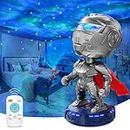 Dienmern Star Projector Galaxy Night Light – Mecha Knight Starry Nebula Ceiling LED Lamp with Timer and Remote, Gift for Kids Adults for Bedroom, Christmas, Birthdays, Valentine's Day