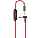 Toxaoii Replacement Audio Cable Cord Wire with in-line Microphone and Control Compatible with Beats Solo 2/Solo 3/Studio 3/Pro/Detox/Wireless/Mixr/Executive/Pill Headphones (Black-red)
