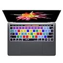 Adobe Photoshop Shortcuts Hotkey Silicone Keyboard Cover for MacBook Pro Touch Bar 13 15 Inch (A1989/A1706,A1990/A1707) 2018 2016 2017 2018 2019 2020 2021 2022