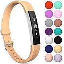 Yousave Accessories Compatible Strap for Fitbit Alta and Alta HR, Replacement Silicone Sport Watch Wristband for the Fitbit Alta and Alta HR - Large - Peach - Single Pack