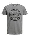 Bestseller A/S Jjejeans Tee SS O-Cou Noos 23/24 T-Shirt, Gris, L Homme