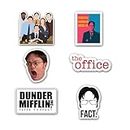 The Office Sticker Decals - Pack of 6-03 (Vinyl Stickers, 3x3 inch, Multicolor), Multipurpose use for Walls, Laptop, MacBook, Door, Cupboard, Cars, Bikes, notebooks, TO-AM-04, Aapki Marzi