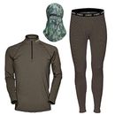 HECS Suit Base Layer Hunting Suit - 3 Piece Shirt, Pants, Headcover | Sm-3X