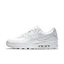 NIKE Herren AIR MAX 90 LTR Sneaker, White/White-White, 43 EU