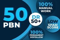 50 DR50 Plus Homepage PBN Backlinks