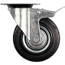 Vorel 87321 – Double Scroll Wheel with 75 mm Brake Rubber Black