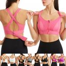 Women Shockproof Wireless Lace Bra Breathable Back Cross Yoga Sports Vest Bras
