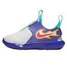 Nike Toddler Unisex Young Athletes Flex Runner FIRE Runner Shoes (TD) Persian Violet/Laser Crimson-White - CK4550-500-4 UK