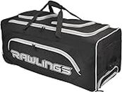 Rawlings | YADI Wheeled Catcher's Bag | Yadier Molina Model | Baseball/Softball | Black