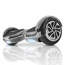 CXM-R2-U-UL 2272 Certified Hoverboard Self Balancing Electric Scooter 6.5" for Adult and Kids with LED Light and App (Black) - "by GSC ELECTRONICS"