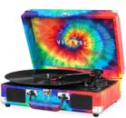 Victrola The Journey 3-Speed Bluetooth Portable Suitcase Record Player - Tie Dye