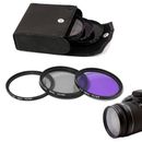52/55/58 mm filtro obiettivo digitale UV + CPL + FLD 3 in 1 per fotocamera Cannon Nikon Sony