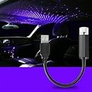 Car Interior Roof LED Star Light USB Atmosphere Starry Sky Night Projector Lamp for Car, Ceiling, Bedroom (Purple Blue)