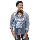 Infantino - Flip Advanced 4-in-1 Carrier - Ergonomic - Convertible - Face-in and Face-Out - Front and Back - Carry for Newborns and Older Babies - Adjustable - 8-32 lbs - Blue Camo