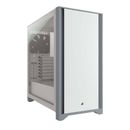 Corsair 4000D Airflow Solid Front ATX Tempered Glass Computer Case - White [C...