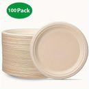 100pcs 7/9inch Thickened Disposable Dinner Plates, Dessert Salad Plates, Party Gathering Tableware, For Home Kitchen Restaurant Picnic Camping Gathering, Party Supplies, Tableware Accessories