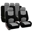 Camidy Car Seat Covers Full Set Cloth - Universal Fit, Automotive Seat Covers, Front and Rear Seat Protect Covers, Car Seat Cover for Most 5 Seat Cars Sedan