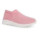 Denill Running Walking Gym Sport Shoes for Women and Girls (Pink) UK-3