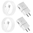 Fast Charging Charger for Samsung Phone, (2 Pack) Powersky Adaptive USB Charger with USB Type C Cable for Galaxy S21, S20, S10, S9, S8, Note10, 9, 8, 7 and A Series, Tablet Charger Chargeur USB C