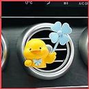 wolpin Car Decor For Car Dashboard Duckling With Car Unscented Air Fresheners 2 Tablets Fan Car Air Vent Interior Decoration Accessories Desk Decorative Showpiece,Cute Duck With Car Perfumes Diffuser
