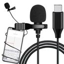 2 pezzi microfono a spina USB-C microfono a spina Lavalier per fotocamera DJI cellulare