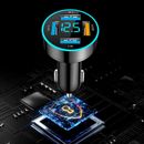 66W 4 Ports PD Quick Charge USB Car Charger Fast Charging 3.0 USB C For IPhone-w