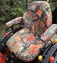 Durafit Seat Covers, Custom Fit Kubota Seat Covers for Tractor B2301 B2601 and MX6000 cab Tractor (KU25 MC2 Orange) B2301HSD, B2601SD, B2401DT, B2401DTN