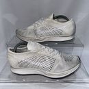 Size UK 10 Nike Flyknit Racer Triple White 2017 Running Shoes Trainers Men’s Gym