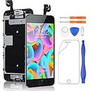 Yodoit for iPhone 6S LCD Display and Digitizer Assembly Glass Touch Screen Replacement with Frame Spare Parts (Front Camera, Proximity Cable, Home Button, Earpiece Speaker)+ Tool (4.7 Inches Black)