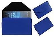 ACM Pouch Case Compatible with Microsoft Lumia 950 XL Flip Flap Cover Holder Blue