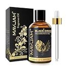 MAYJAM Black Orchid Fragrance Oil, 100ML/3.38FL.OZ Premium Quality Black Orchid Oil for Diffuser, Soap Candle Making, Scented Oil with Glass Dropper