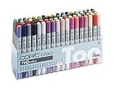 COPIC 22075161 Ciao Marker Set B with 72 Colours in Practical Acrylic Display for Storage and Easy Removal, Assorted, Variable