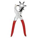 LIMBANI BROTHERS™ Revolving Leather Belt Hole Punch Plier with Multi Tool Manual Belts Puncher Maker Machine Device for Pliers and Straps | 2 to 4,5 MM Hole Making Tool