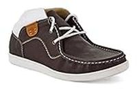 tZaro Genuine Brown Leather Boots - Choco Bismark, LIV0501BRWN