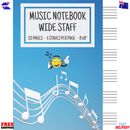 Music Notebook - Wide Staff: Music Writing Notebook for Kids | Blank Sheet Music