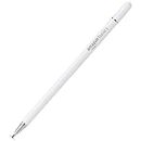 Amazon Basics Capacitive Stylus Pen for iOS&Android Touchscreen Devices,Fine Point Disc Tip,Lightweight Metal Body with Magnetic Cover,(White) Tablet