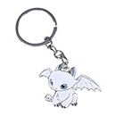 CLUB BOLLYWOOD® Cartoon Dragon Keychain Ornament Portable Alloy for Backpack Party Favor Key White | Pez, Keychains, Promo Glasses | Keychains |Collectibles |1 Dragon Key Chain