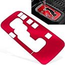 E-cowlboy Aluminum Inner Accessories Trim Gear Frame Cover for Jeep Wrangler 2012 2013 2014 2015 2016 2017(Red)
