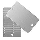 Portafoglio per criptovaluta in acciaio, per backup del portafoglio hardware, compatibile con l'intero hardware BIP39 (2 pannelli), argento