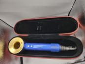 New Dyson Supersonic Hair Dryer Limited Edition Blue 23.75K Gold w/ Attachments