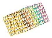 PartyStuff Vinyl Kitchen Spices Jar Labels in English Hindi Sticker (Multicolour, 180 Cards)