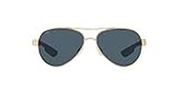 Costa Loreto Metal Frame Grey Lens Unisex Sunglasses LR64OGP