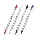 3DS XL Stylus Pen, Metal Retractable Replacement Stylus Compatible with Nintendo 3DS XL, 4in1 Combo Touch Styli Pen Set Multi Color for 3DS XL