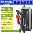 TOPDON T30000 10 15 30 Amp Automotive Car Battery Charger for 6V/12V/24V 