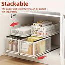 1pc Kitchen Cabinet Storage Rack, Pull Out Spice Rack Organizer For Cabinet, Heavy Duty Slide Out Seasoning Kitchen Organizer, Cabinet Organizer, Foldable Closet Organizer, Home Kitchen Supplies