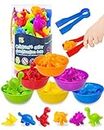 Yetonamr Counting Dinosaurs Montessori Toys for 3 4 5 Years Old Boys Girls, Toddler Preschool Learning Activities Toys for Kids Ages 2-4, 3-5, 4-8, Birthday Gifts Sensory Toys