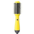 Hair Dryer Brush Blow Dryer Brush in One, Hair Dryer and Styler Volumizer, 4 in 1 Styling Tools with Negative Ion Anti-frizz Barrel, Hot Air Straightener Brush for All Hair Types, Yellow