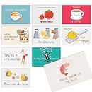 Better Office Products 50 Pack Funny Thank You Cards, 4 x 6 in with Envelopes, Funny Pun Notecards, 10 Cover Designs, 50 Count Boxed Set