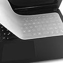SDTEK Protezione per tastiera Cover in silicone per pelle Pellicola trasparente universale per laptop da 11-14 pollici, notebook, netbook, Chromebook